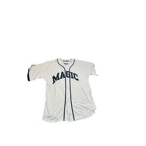 Vintage Orlando Magic NBA Starter Jersey White Blue Size M